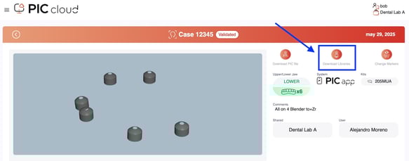 How to download PIC file and libraries in PIC cloud 7 b